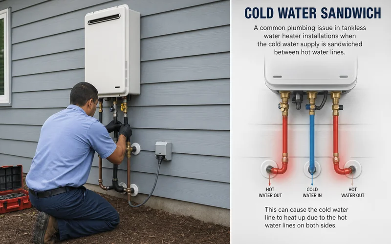 Cold water sandwich plumbing diagram