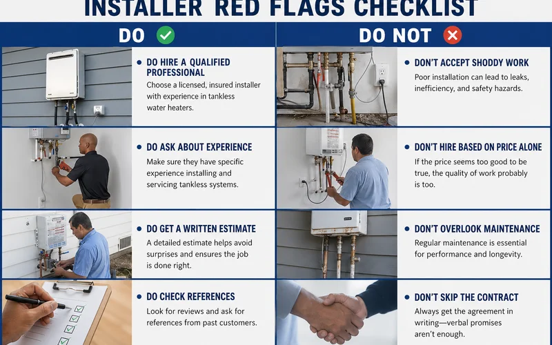 Installer red flags checklist