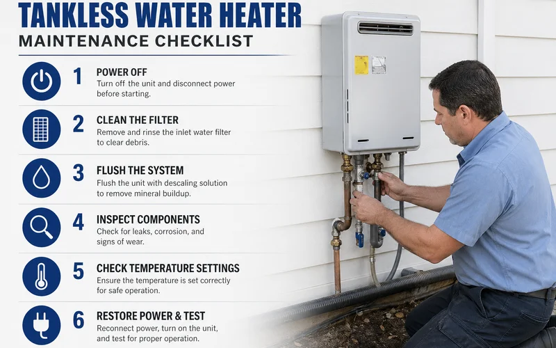 Six-step maintenance checklist