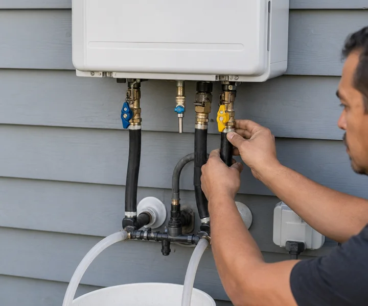 Tankless Flushing & Descaling - professional service